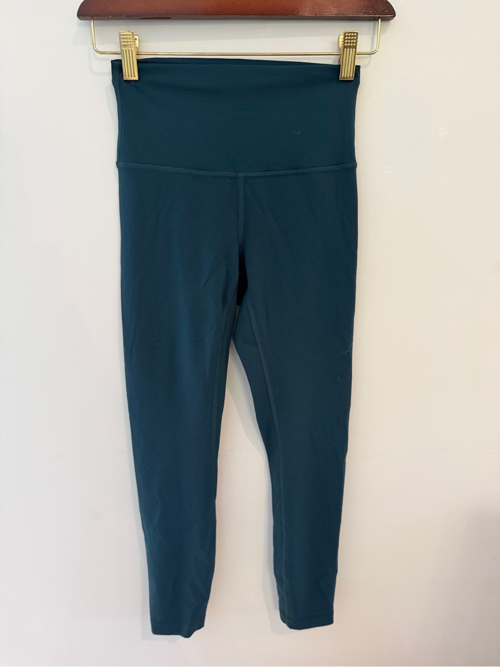 Lululemon High-Waist Dark Teal Performance Leggings Size 4